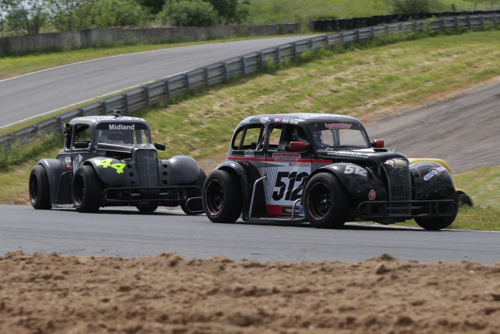 Kevin var foran indtil hans kardanaksel gik løs
(Foto: Motorsporten.dk)